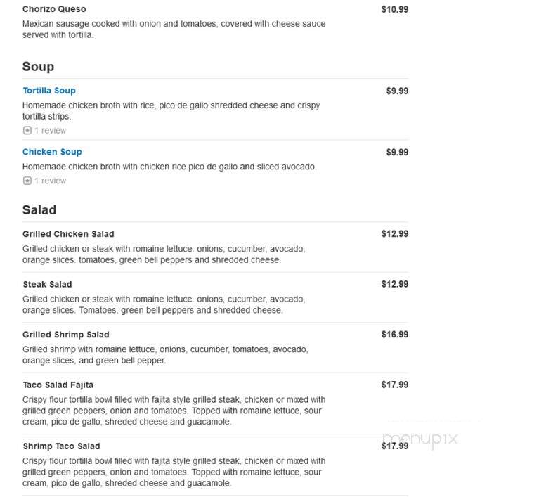 Pineapple Tequila - Venice, FL menu_pic