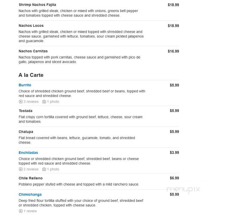 Pineapple Tequila - Venice, FL menu_pic