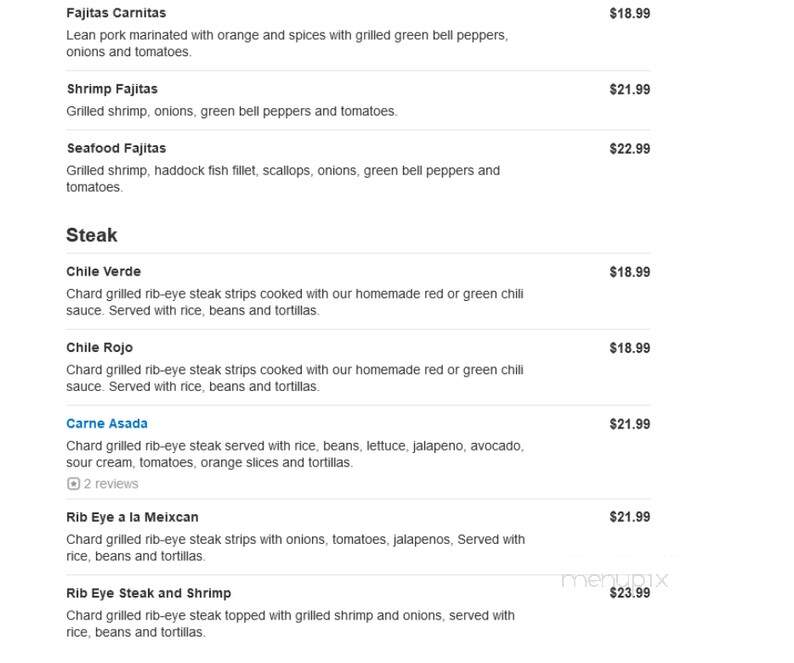 Pineapple Tequila - Venice, FL menu_pic