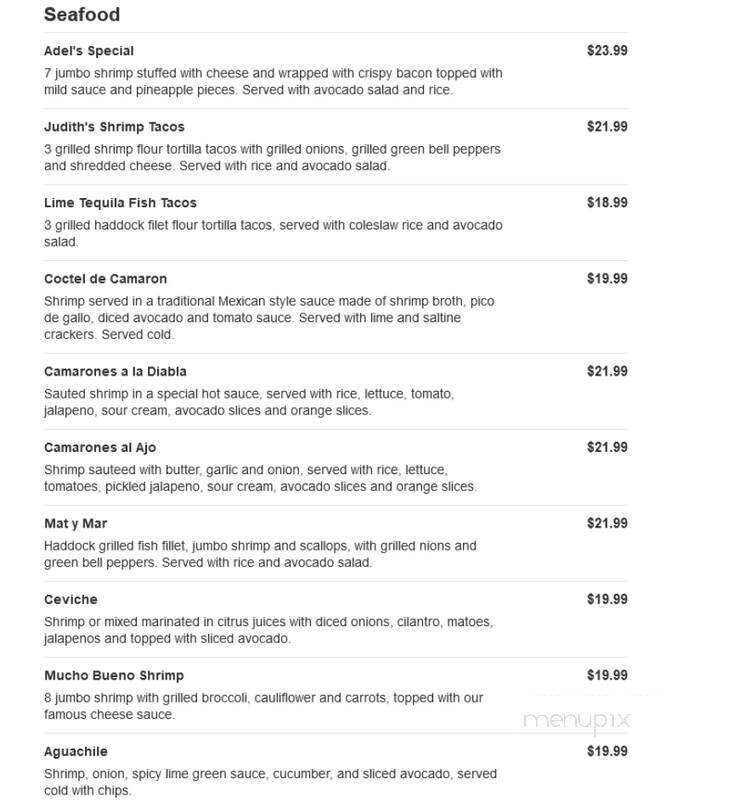 Pineapple Tequila - Venice, FL menu_pic