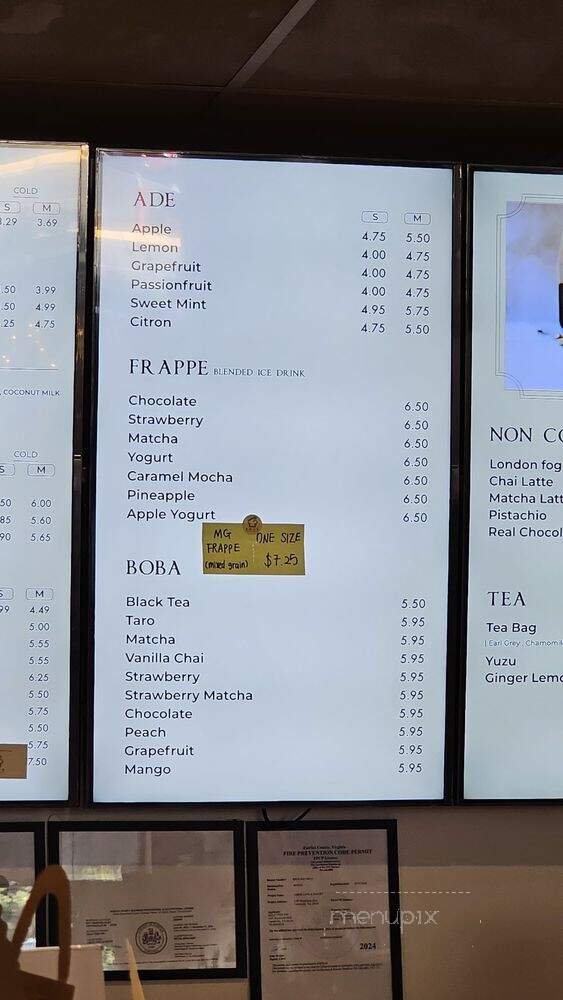 Amor Cafe & Pastry - Centreville, VA menu_pic