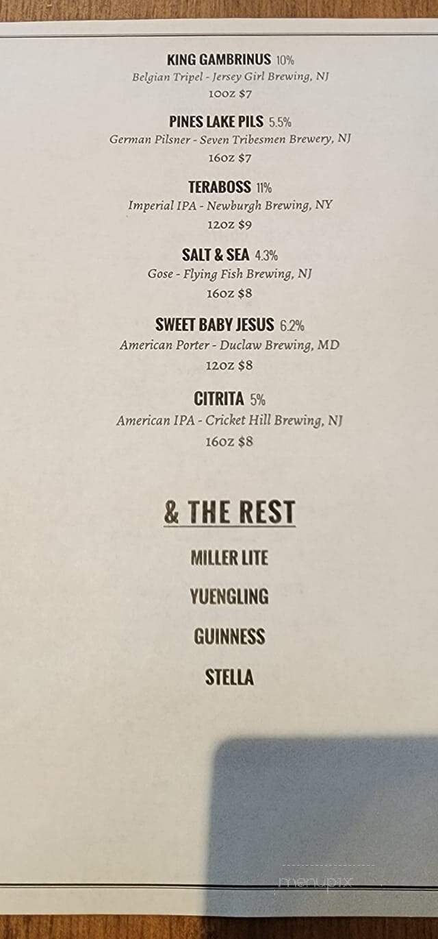Black Rabbit Saloon - Montville, NJ menu_pic