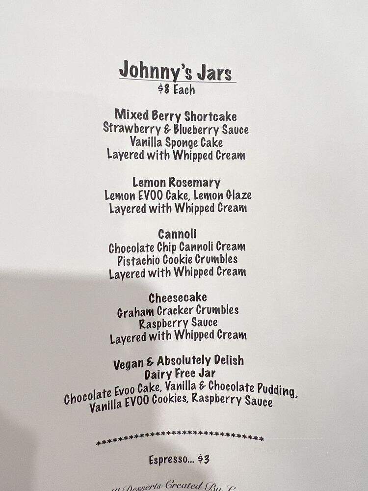 Johnny's Pies - Medford, NJ menu_pic