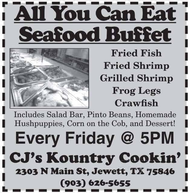 CJ's Kountry Cookin' - Jewett, TX