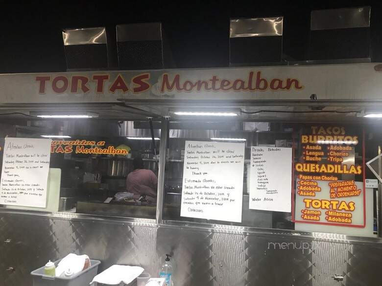 Tortas Montealban - Covina, CA menu_pic
