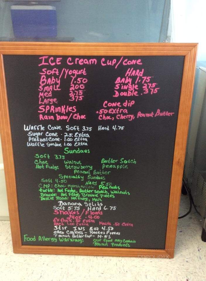 Greshams Ice Cream Shoppe - Hawley, PA menu_pic