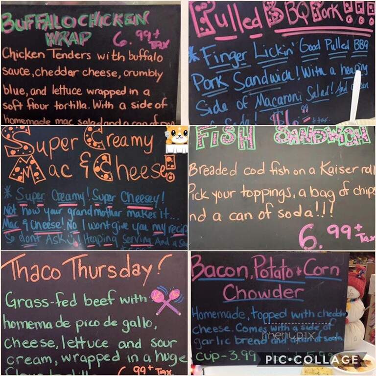 Hillcrest Dairy - Moravia, NY menu_pic