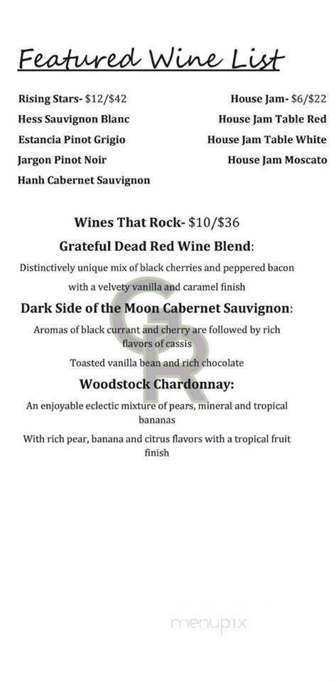 Green Room - Pomona, CA menu_pic