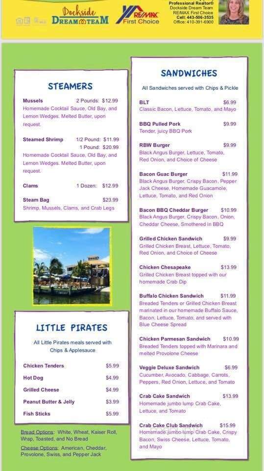 Row Boat Willies - Edgemere, MD menu_pic