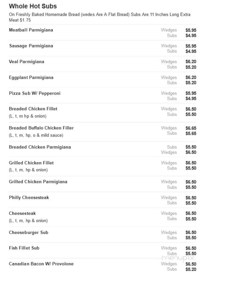Brothers Pizza - Salisbury, MA menu_pic