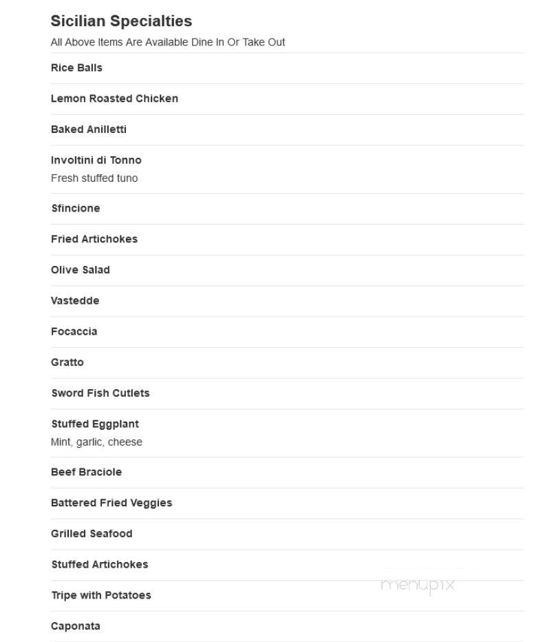 A Slice Of Sicily - Port Charlotte, FL menu_pic