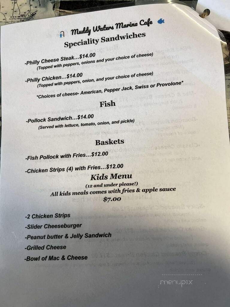 Muddy Waters Cafe - Savanna, IL menu_pic