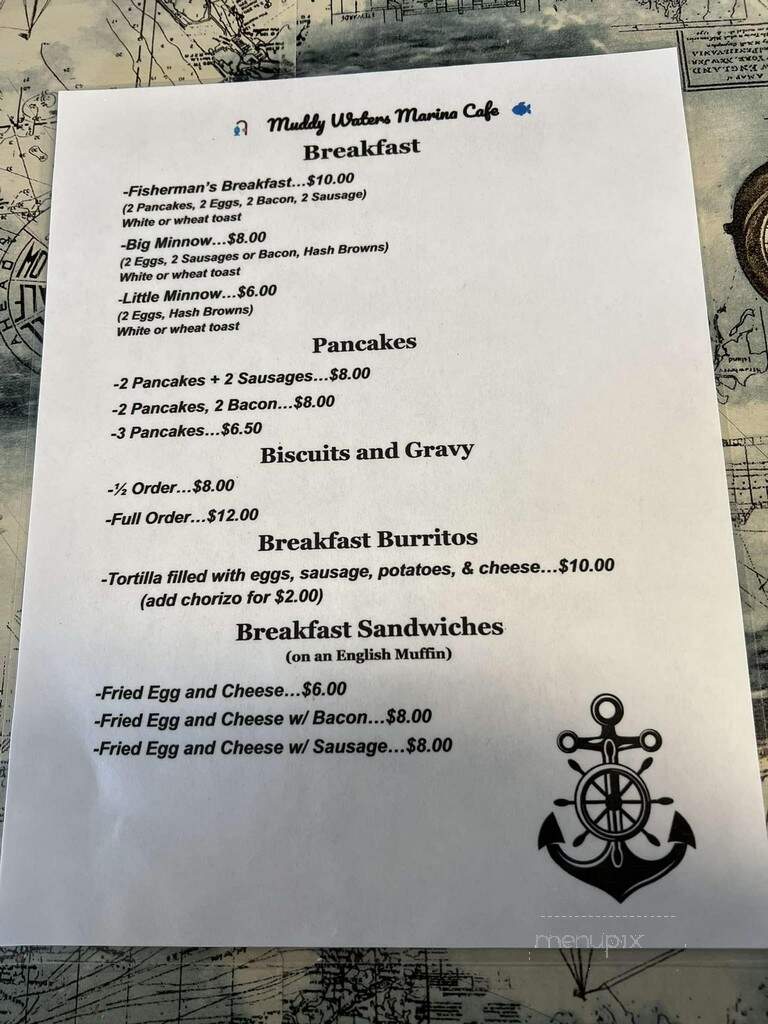 Muddy Waters Cafe - Savanna, IL menu_pic