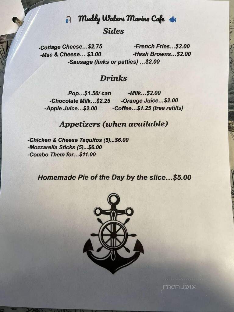 Muddy Waters Cafe - Savanna, IL menu_pic
