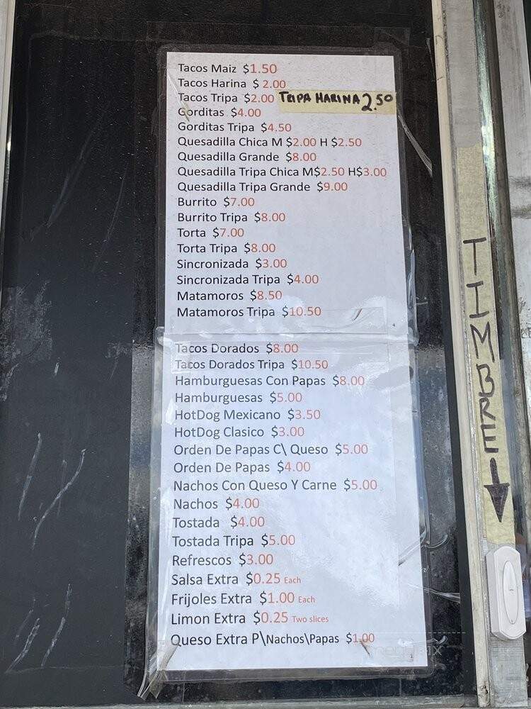 Taqueria Don Tin - Houston, TX menu_pic