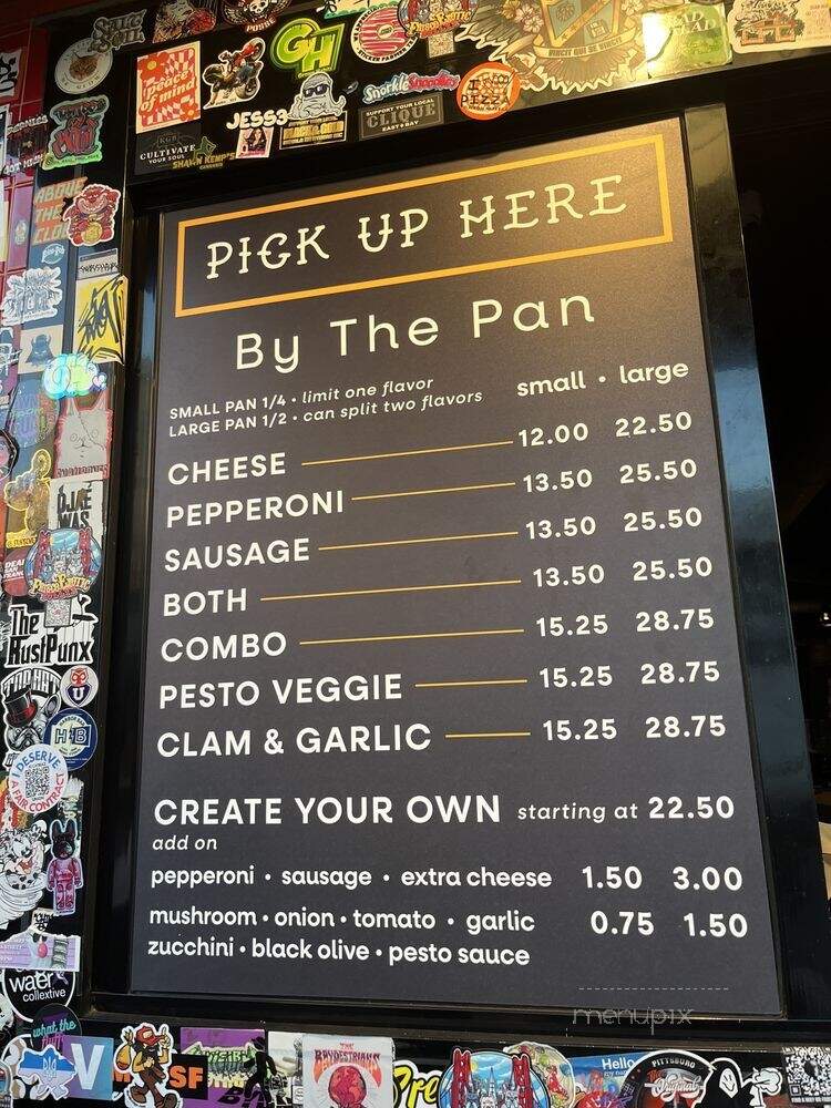 Golden Boy Pizza - San Francisco, CA menu_pic