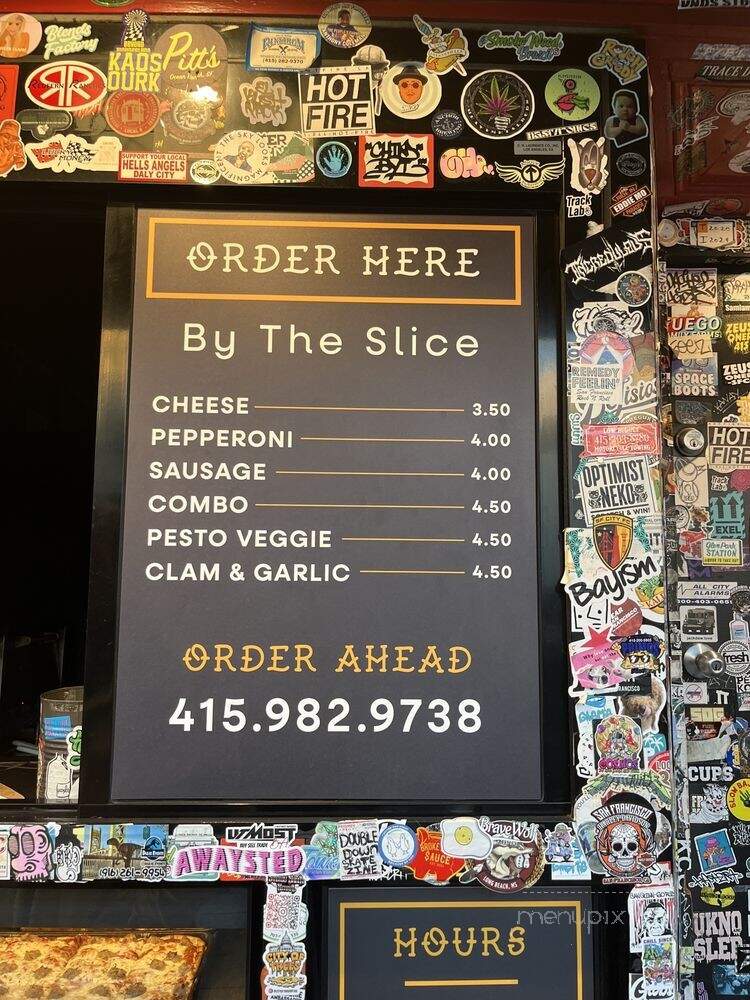 Golden Boy Pizza - San Francisco, CA menu_pic