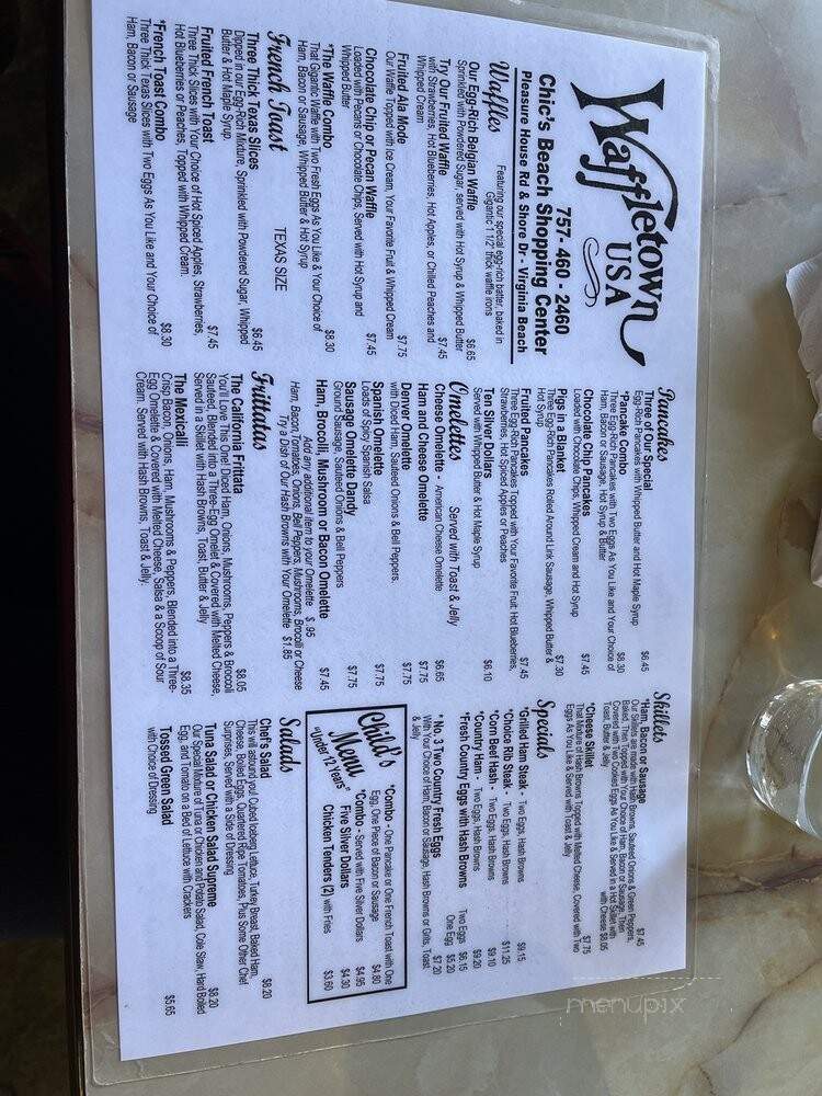 Waffletown USA - Virginia Beach, VA menu_pic