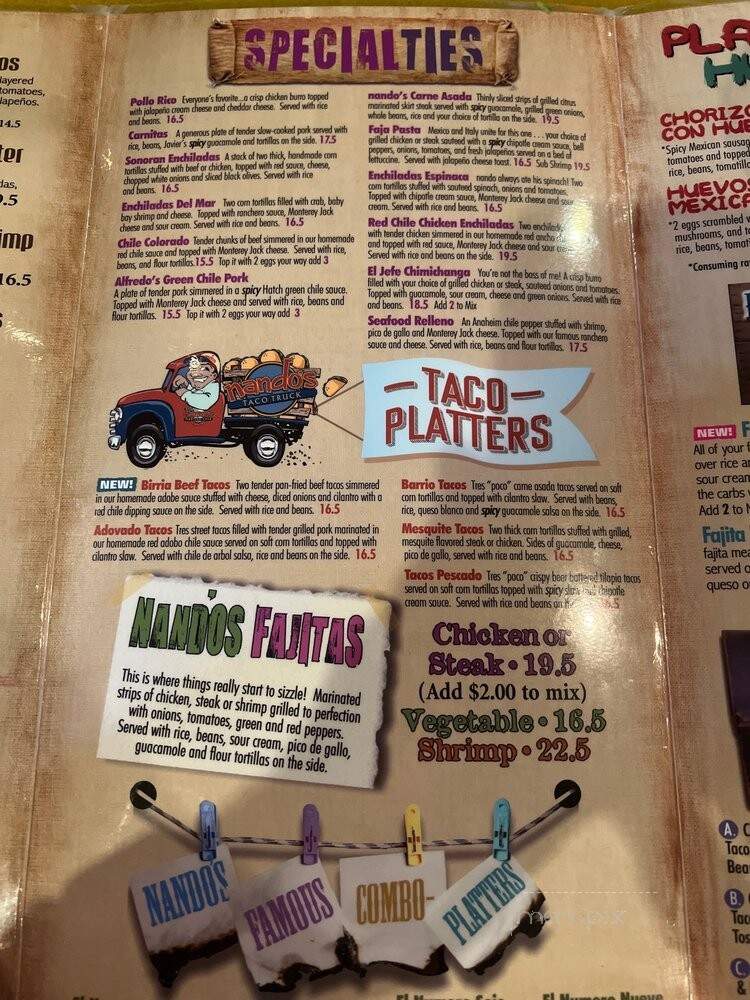 Nando's Mexican Cafe - Mesa, AZ