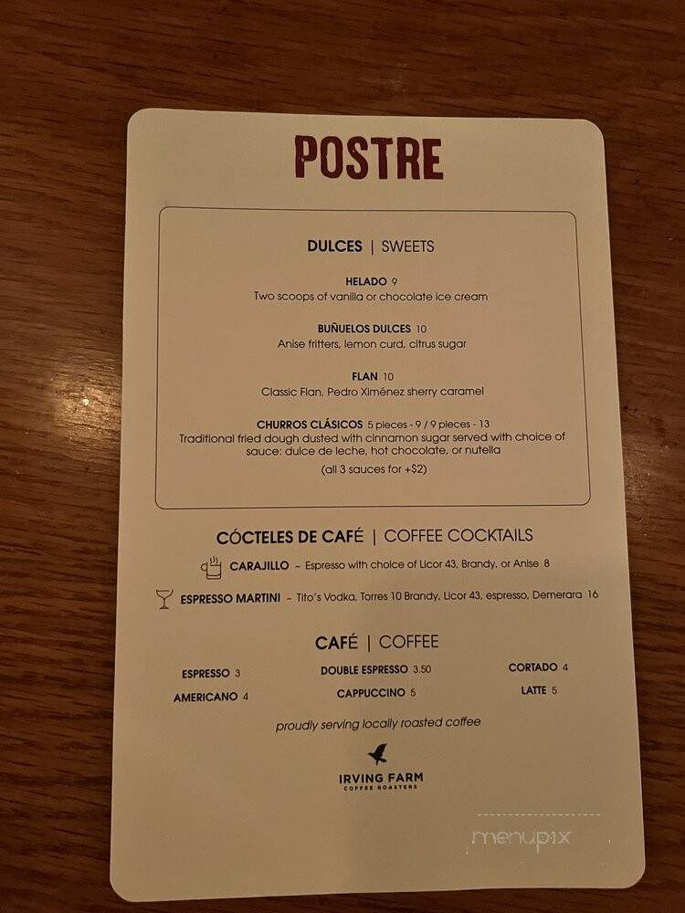 Boqueria Soho - New York, NY menu_pic