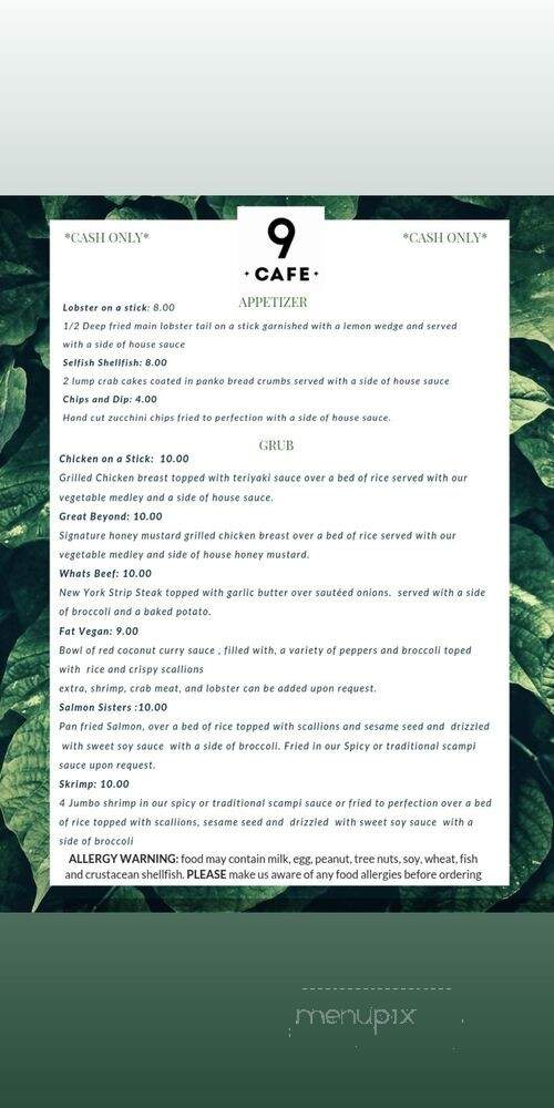 Nine Fifteen Cafe - Wilkinsburg, PA menu_pic