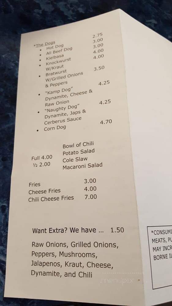 Kamp Dog - New London, CT menu_pic