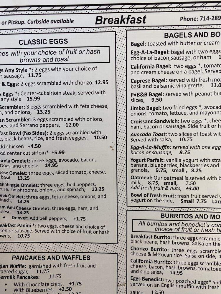 Cyrano's Caffe - Orange, CA menu_pic