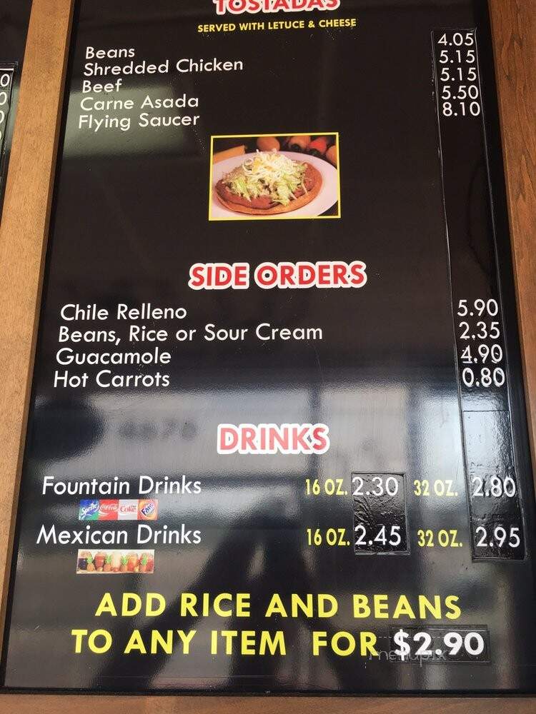 Chili Bandido - San Diego, CA menu_pic