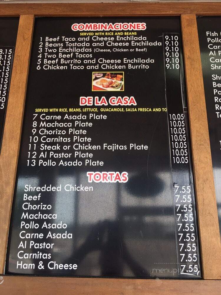 Chili Bandido - San Diego, CA menu_pic
