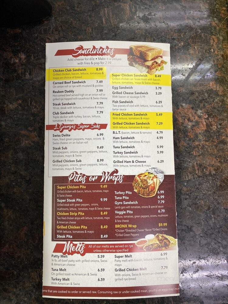 L George's Coney Island - Detroit, MI menu_pic
