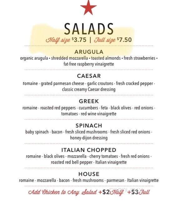 Durkins Pizza - McKinney, TX menu_pic