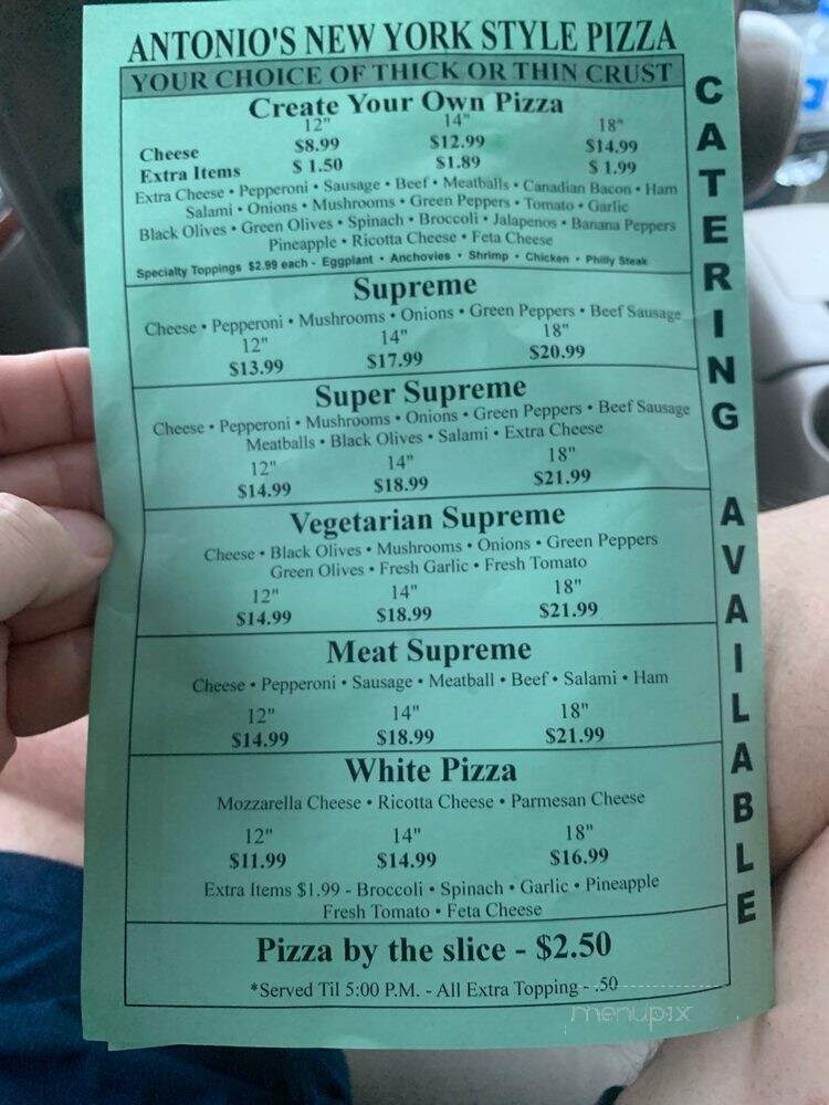 Antonio's - Pomona Park, FL menu_pic