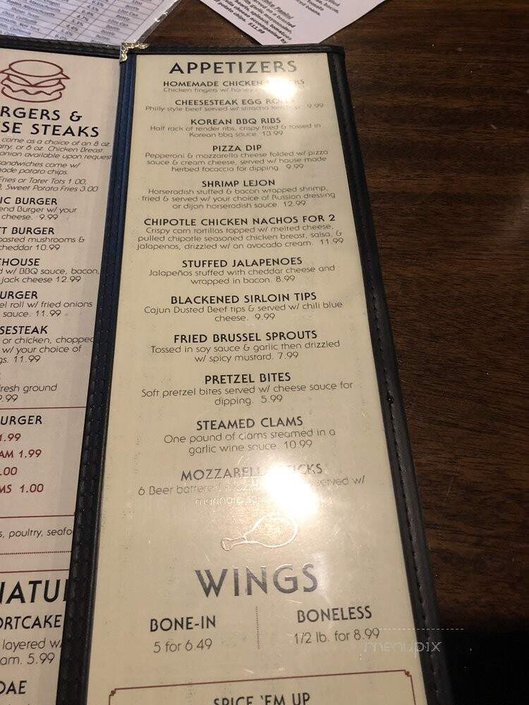 Duffer's Mill - Boothwyn, PA menu_pic