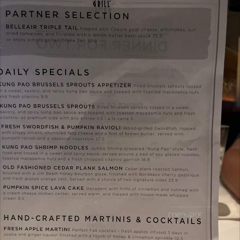 Bonefish Grill - Jacksonville, FL menu_pic