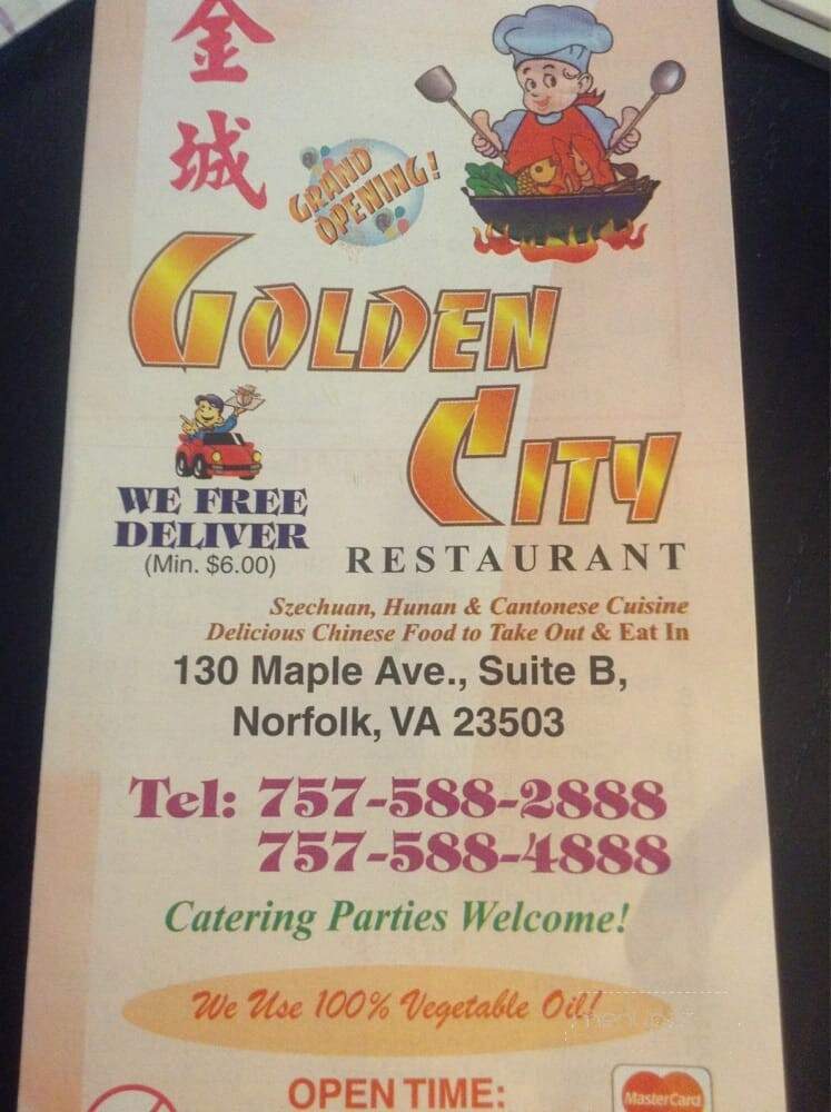 Golden City - Norfolk, VA menu_pic