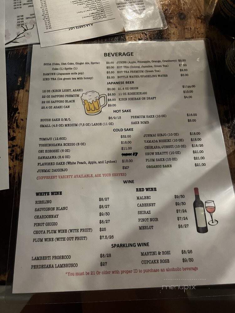 Nanami Cafe - Baltimore, MD menu_pic