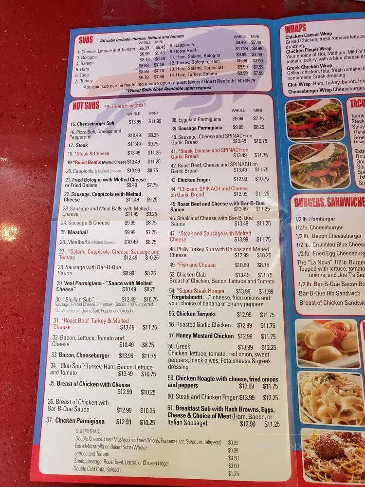 La Nova - Amherst, NY menu_pic