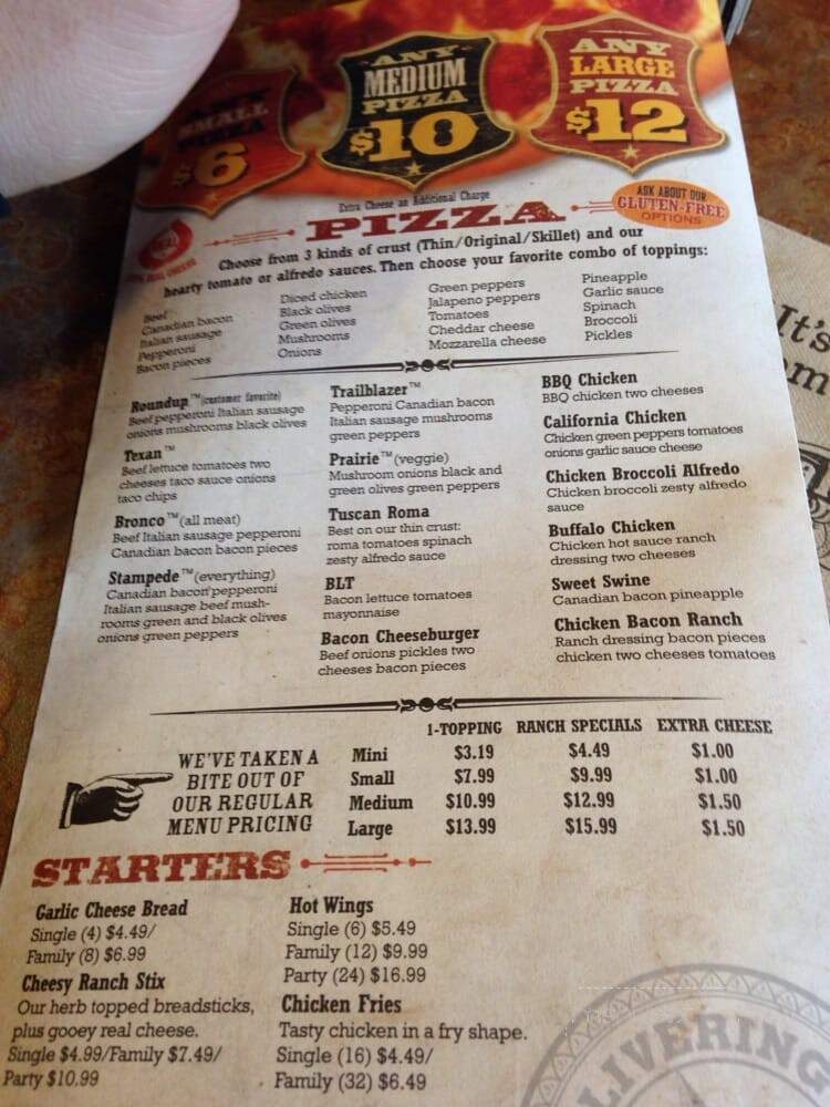 Pizza Ranch - Eau Claire, WI menu_pic