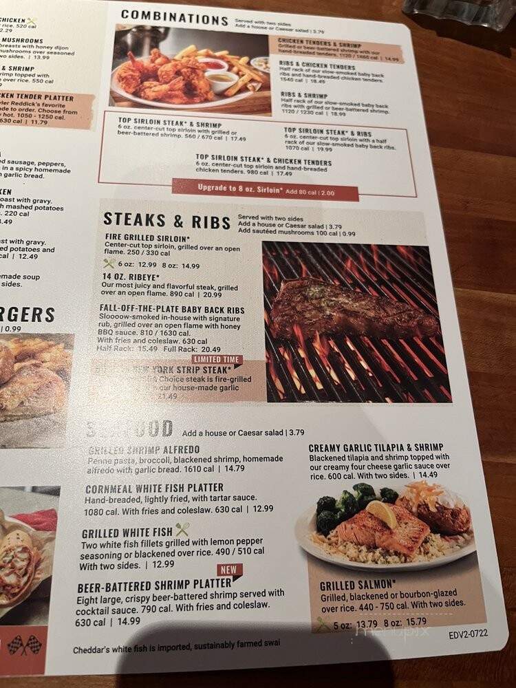Cheddar's - Fort Smith, AR menu_pic