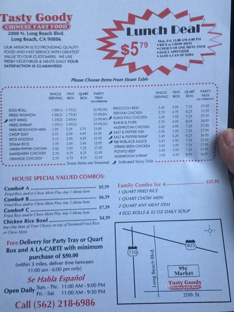 Tasty Goody - Long Beach, CA menu_pic