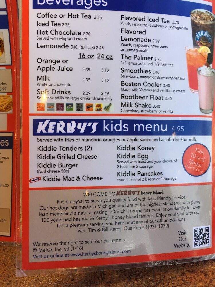 Kerby's Koney Island - Southfield, MI menu_pic