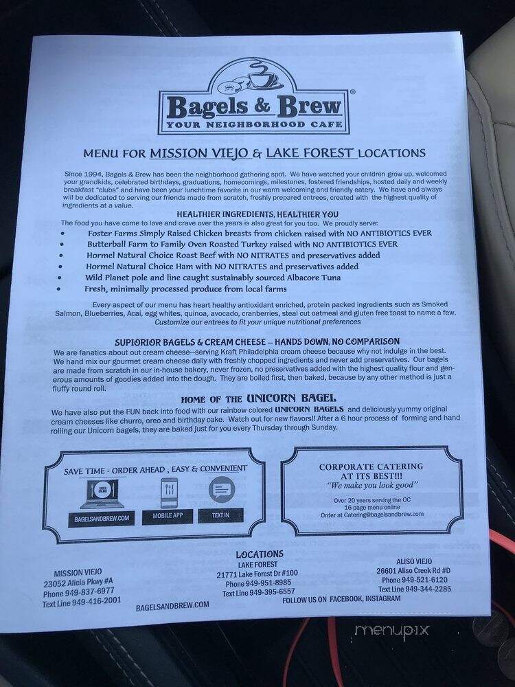 Bagels & Brew - Lake Forest, CA