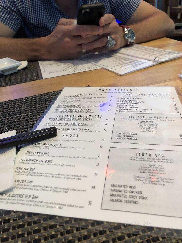 Kaya Sushi - El Segundo, CA menu_pic