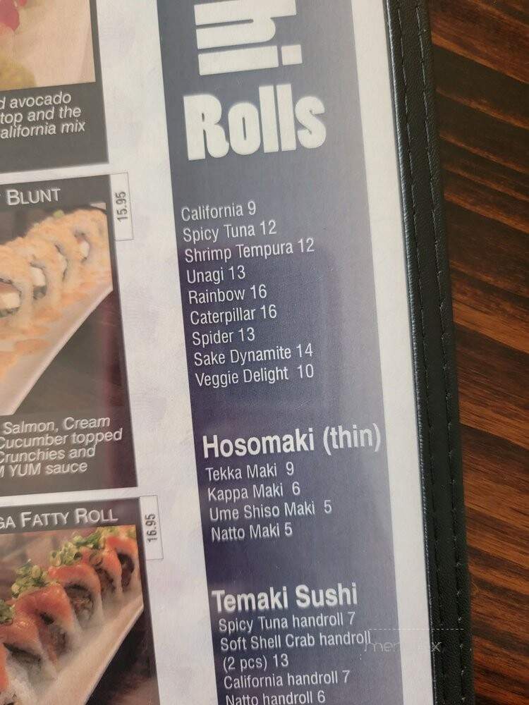 Tokoname Sushi Bar and Restaurant - Kailua, HI menu_pic