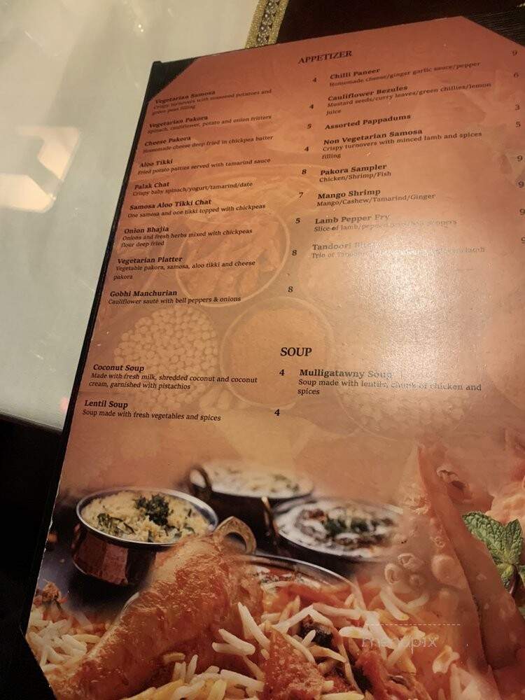 Tandoori Bites - Wilmington, NC menu_pic