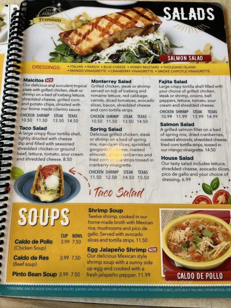 Poblanos Mexican Grill - Acworth, GA menu_pic