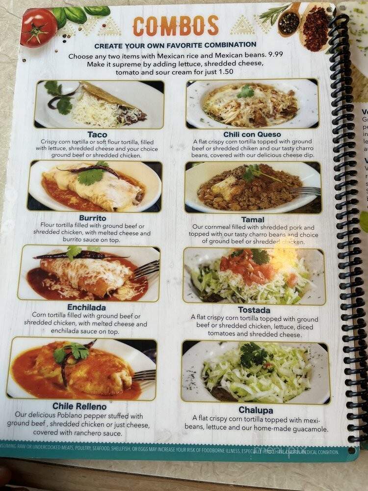 Poblanos Mexican Grill - Acworth, GA menu_pic