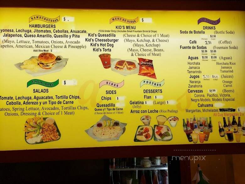Las Tortas - Denver, CO menu_pic