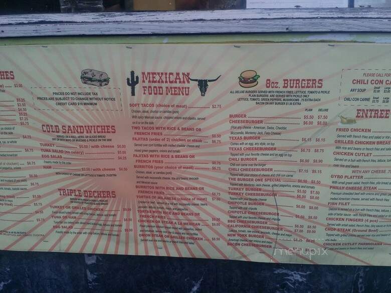 Burger One - New York, NY menu_pic
