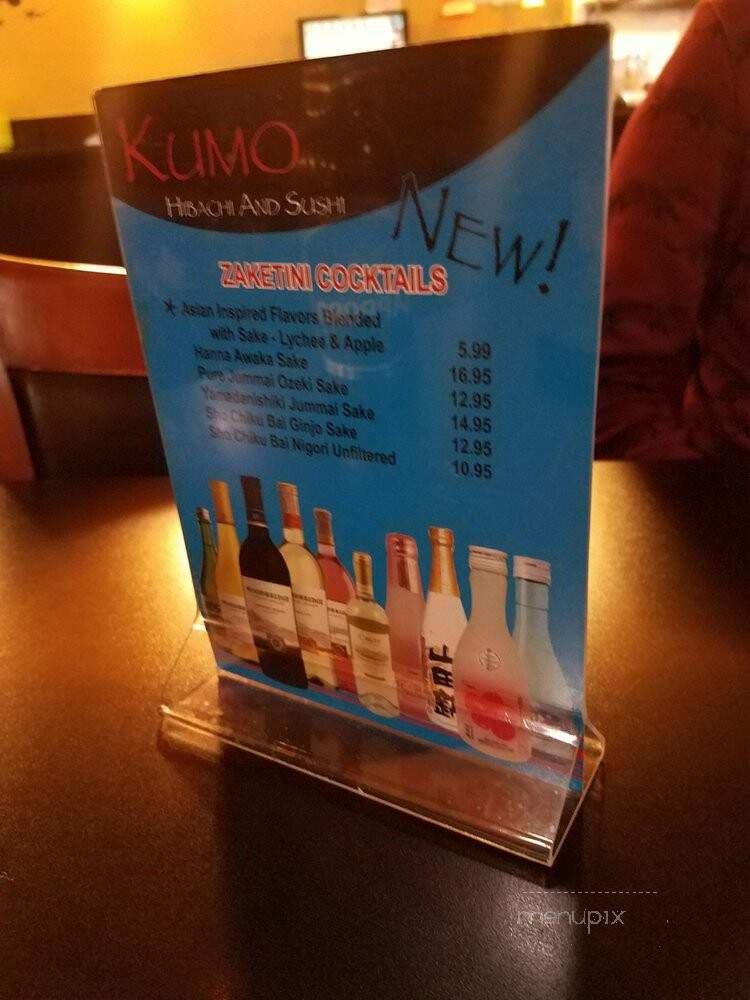 Kumo Hibachi & Sushi - Chattanooga, TN menu_pic